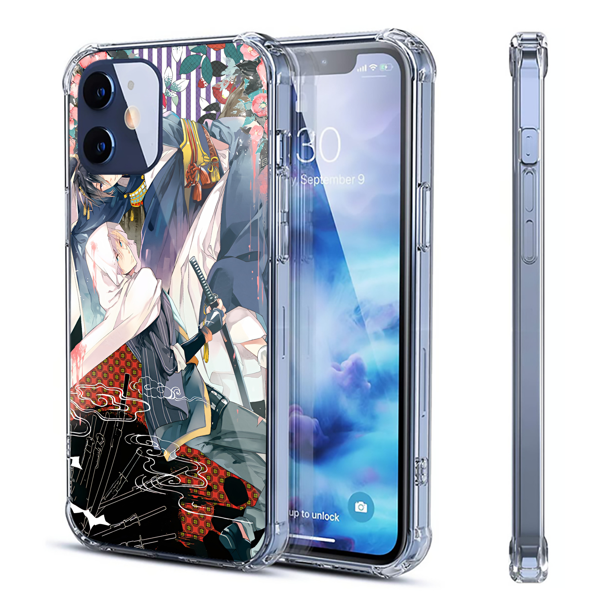 （画像用） 刀剣乱舞 Touken Ranbu 【iPhone 12シリーズ対応】透明スマホケース（クリアソフトケース）